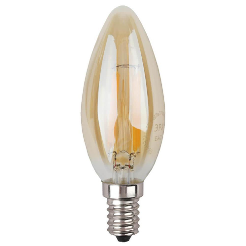 Лампа светодиодная филаментная ЭРА E14 5W 2700K золотая F-LED B35-5W-827-E14 gold Б0027939 в г. Санкт-Петербург 