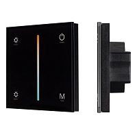 033765 Панель SMART-P21-MIX-G-IN Black (12-24В 4х3А Sens 2.4G) (IP20 пластик) Arlight 