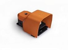 PDKA11GX10T Педаль одиночная 2х(1НО+1НЗ) 250В AC 4А IP65 основание для рукояти; с защ. кожухом алюм. оранж. EMAS 