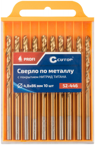 Сверло по металлу Cutop Profi с титановым покрытием, 4.8х86 мм (10 шт) в г. Санкт-Петербург  фото 3