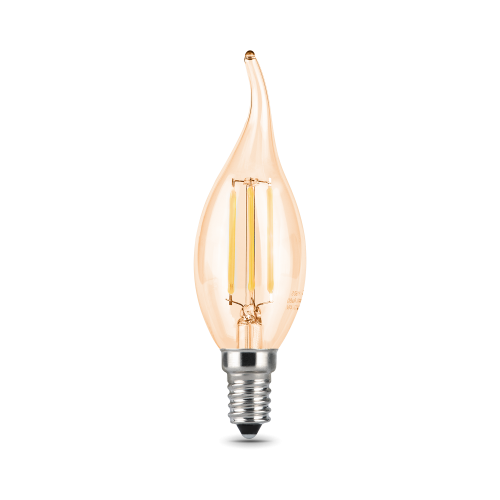 Лампа светодиодная филаментная Gauss E14 5W 4100K золотая 104801805 в г. Санкт-Петербург 