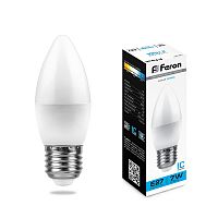 Лампа светодиодная Feron LB-97 Свеча E27 7W 6400K 25883 в г. Санкт-Петербург 