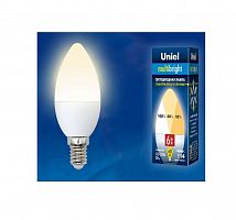 UL-00002371 Лампа светодиодная LED-A60-10W/WW/E27/FR/MB PLM11WH Multibright 10Вт грушевидная матовая 3000К тепл. бел. E27 100-50-10 (упак. картон) Uniel 