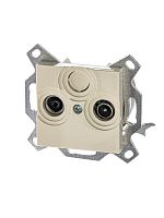 2CHH083607A6017 Розетка телевизионная проходная TV/R Levit 7дБ сл. кость ABB 