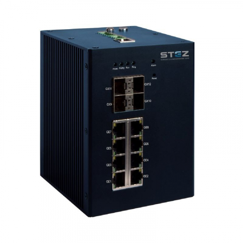 70100001 Коммутатор промышленный STEZ3000-8G-4GSFP СТЭЗ 