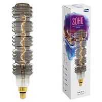 Лампа светодиодная филаментная LED-SF41-5W/SOHO/E27/CW CHROME/SMOKE GLS77CR SOHO спиральный филамент хром./дым. колба Uniel UL-00005921 в г. Санкт-Петербург 