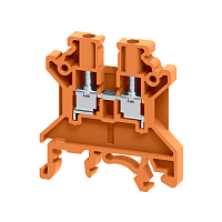 Клемма проходная винтовая OptiClip CTS-2.5-I-24A (0.2-2.5) оранж. КЭАЗ 348883 в г. Санкт-Петербург 