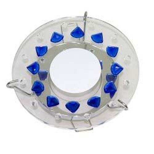 Светильник потолочный, MR16 G5.3 стекло с синими кристаллами, хром, DL4159 17253 в г. Санкт-Петербург 
