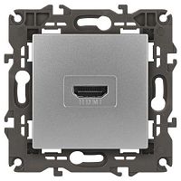 Б0034334 Розетка 14-3114-03 HDMI Elegance алюм. ЭРА 