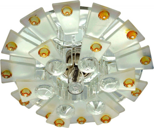 Светильник потолочный JCD9 Max35W G9  прозрачный-матовый -желтый, прозрачный, 1560 28432 в г. Санкт-Петербург 