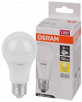 Лампа светодиодная LED Base Грушевидная 9 Вт (замена 75 Вт), 650Лм, 3000К, цоколь E27 OSRAM в г. Санкт-Петербург 
