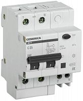 Выключатель автоматический дифференциального тока 2п 25А 30мА АД12 GENERICA MAD15-2-025-C-030 в г. Санкт-Петербург 