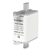 1FG00-0025 Предохранитель YON ножевого типа FG00 с одинарной индикацией 25А DKC 