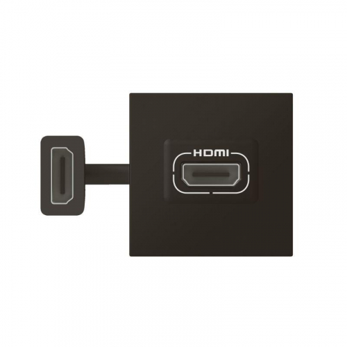 Розетка 2мод. HDMI Mosaic со шнуром черн. Leg 079479L в г. Санкт-Петербург 