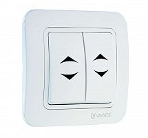 70026 Переключатель проходной 2-кл. 1п 1мод. СП Lillium 10А IP20 бел./бел. Makel 