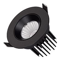 041574 Светильник светодиодный MS-ATOLL-BUILT-TURN-R94-10W Warm3000 (BK 60 deg 230В) IP54 металл Arlight 