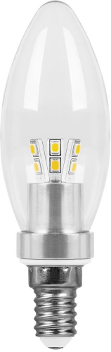 Лампа светодиодная Feron LB-70 Свеча E14 4.5W 2700K 25466 в г. Санкт-Петербург 