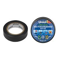 04510 Лента изоляционная 0.135х15мм 10м UIT-135P 10/15/01 BLK черн. Uniel 