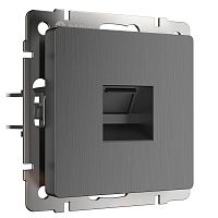 4690389158674 Розетка Ethernet RJ-45 (графит рифленый) W1181004