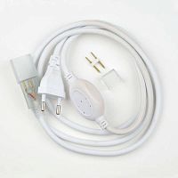 UL-00002937 Провод электрический UCX-SP2/N21 WHITE 1 STICKER для светодиодных лент ULS-N21 NEON 220В 8х16мм 2 контакта. бел. Uniel 
