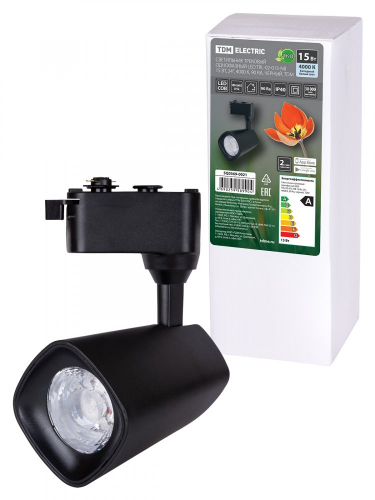 SQ0369-0021 Светильник трековый однофазный LED TRL-02-015-NB 15 Вт, 24°, 4000 К, 90 Ra, черный, TDM