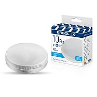 15560 Лампа светодиодная LED-GX53-10W-GX53-4K 10Вт GX53 4500К 180-240В ПРОМО Ergolux 