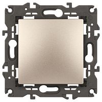 Б0034211 Выключатель 1-кл. СП Elegance 14-1101-04 10А IP20 250В 10AX механизм шампань Эра 