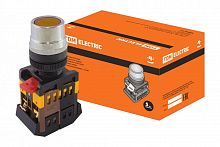 SQ0704-0003 Кнопка ABLF-22 желтый d22мм неон/230В 1з+1р TDM