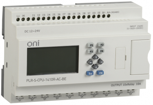 Реле логическое PLR-S. CPU1410(R) 220В AC с экраном ONI PLR-S-CPU-1410R-AC-BE в г. Санкт-Петербург 