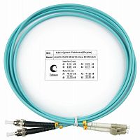 7575c Шнур оптический duplex LC-ST 50/125мм OM3 2м LSZH FOP-50-LC-ST-2м Cabeus 