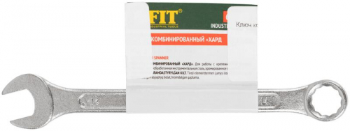 63144 Ключ комбинированный "Хард" хромированное покрытие 14мм FIT  фото 3