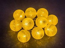 Гирлянда светодиодная "Золотые шарики" 14 048 NGF-D010-10WW-2AA ткань Navigator 14048 в г. Санкт-Петербург 
