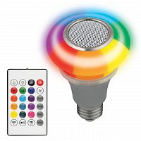 Светодиодный светильник-проектор Volpe Disko ULI-Q340 5W/RGB/E27 Silver UL-00003997 в г. Санкт-Петербург 
