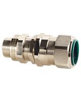Extherm 32AK 05 Ввод кабельный взрывозащ. М32х1.5 с уплотнением для бронир. силового кабеля d внешн. 17-25.9мм d наружн. 23.7-33.9мм М32х1.5 6g 1ExdIIC Gb X / 1ExeII Gb X IP66/67/68 и гайкой латунь 