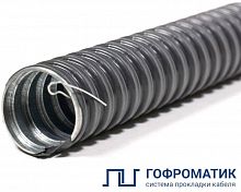 zeta44711 Металлорукав в ПВХ изоляции РЗ-ЦПнг 32 с протяжкой (уп.20м) ГОФРОМАТИК 