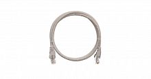 NMC-PC4UD55B-003-GY Шнур коммутационный кат.5E U/UTP 4 пары 24 AWG (7х0.205мм) 2хRJ45 (8P8C) T568B заливной с защитой защелки PVC нг(А) сер. 0.3м NIKOMAX 