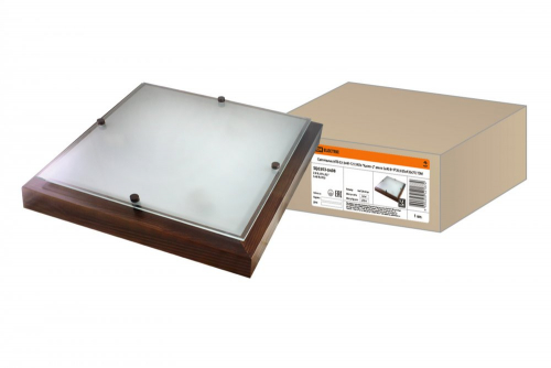 SQ0303-0408 Светильник НПБ 02-3х40-121 УХЛ4 "Киото-2" венге 3х40 Вт IP20 (435х435х75) TDM