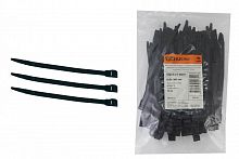 SQ0524-0001 Кабельный хомут с горизонтальным замком (не разъемный) КСГ 6х180 черный (100 шт) TDM