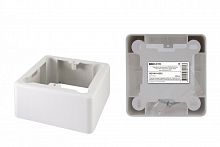 SQ1401-0232 Коробка установочная ОП 85х85х42 мм, 1-местная, подъемная, белая, IP20, инд. штрихкод TDM