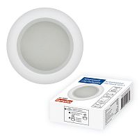 UL-00006040 Светильник декоративный встраиваемый DLS-A201 GU5.3 IP44 WHITE серия Arno без лампы цоколь GU5.3 метал. цвет бел. Fametto 