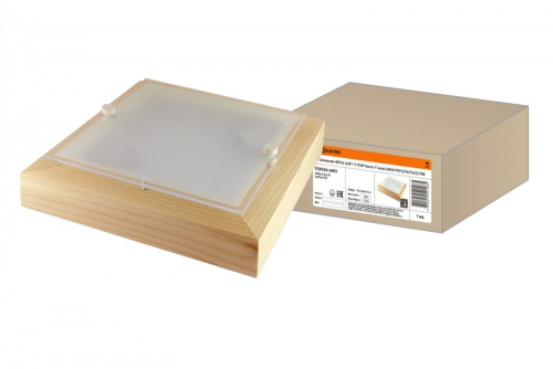 SQ0303-0405 Светильник НПБ 02-2х40-111 УХЛ4 "Киото-1" сосна 2х40 Вт IP20 (270х270х75) TDM