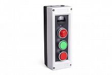 PK31S Пост 3-кнопочный со световым индикатором (А220х6) черн./сер. EMAS 