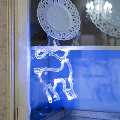 Фигура светодиодная "Олененок" 205х135х10мм 8LED бел. 1Вт 4.5В IP20 на присоске с подвесом элементы питания 3хAAA (в компл.) Neon-Night 501-016 в г. Санкт-Петербург  фото 8