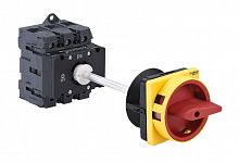 MSD80340R Выключатель-разъединитель 3п 80А IP20 с красн. выносн. рукоят. на дин-рейке/плате с замком SE 