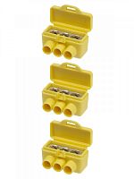SQ0510-0605 Клемма винтовая изолированная КВИ-3 для Al и Cu проводов (6.0мм2) желтая TDM