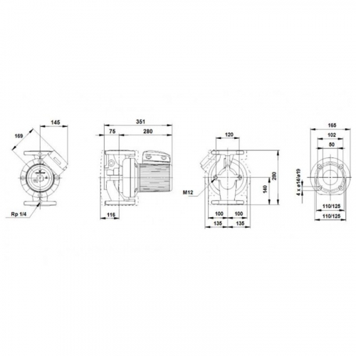 Насос циркуляционный GRUNDFOS UPS 50-180 F (3х400 В) в г. Санкт-Петербург  фото 3