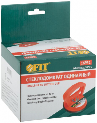 16951 Стеклодомкрат пластиковый одинарный грузоподъемность 45кг FIT  фото 3