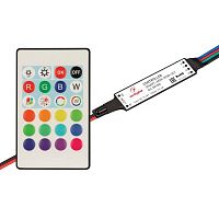 031594 Контроллер SMART-MINI-RGB-SET 12-24В 3х1.5А ПДУ 24 кнопки IR IP20 пластик Arlight 