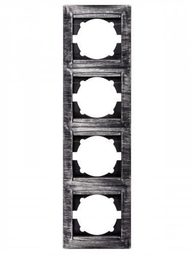 Рамка 4-х постовая вертикальная старинное серебро "Лама" TDM в г. Санкт-Петербург  фото 3