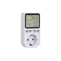 51-0800 Терморегулятор в розетку 16А-01 бел. Rexant 